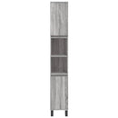 vidaXL szürke sonoma színű szerelt fa fürdőszobaszekrény 30x30x190 cm
