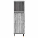 vidaXL szürke sonoma színű szerelt fa fürdőszobaszekrény 30x30x100 cm
