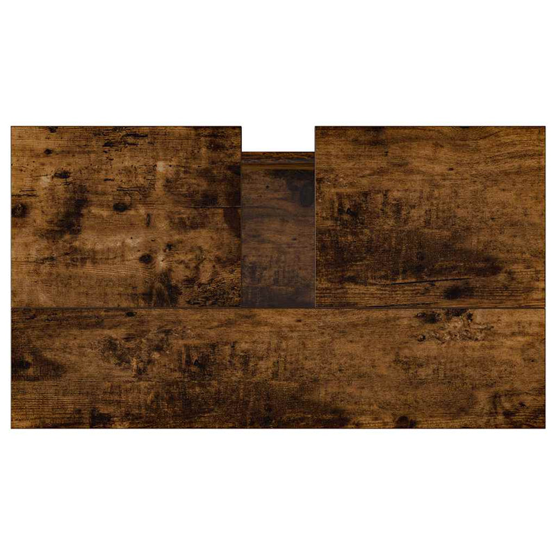 vidaXL füstös tölgy színű szerelt fa fürdőszobaszekrény 58x33x60 cm
