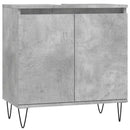vidaXL betonszürke szerelt fa fürdőszobaszekrény 58x33x60 cm