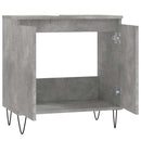 vidaXL betonszürke szerelt fa fürdőszobaszekrény 58x33x60 cm