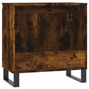 vidaXL füstös tölgy színű szerelt fa fürdőszobaszekrény 58x33x60 cm