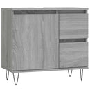 vidaXL szürke sonoma színű szerelt fa fürdőszobaszekrény 65x33x60 cm