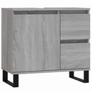 vidaXL szürke sonoma színű szerelt fa fürdőszobaszekrény 65x33x60 cm