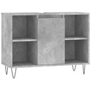 vidaXL betonszürke szerelt fa fürdőszobaszekrény 80 x 33 x 60 cm