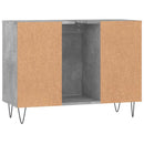 vidaXL betonszürke szerelt fa fürdőszobaszekrény 80 x 33 x 60 cm