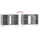 vidaXL betonszürke szerelt fa fürdőszobaszekrény 80 x 33 x 60 cm