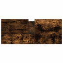 vidaXL füstös tölgy színű szerelt fa fürdőszobaszekrény 80x33x60 cm