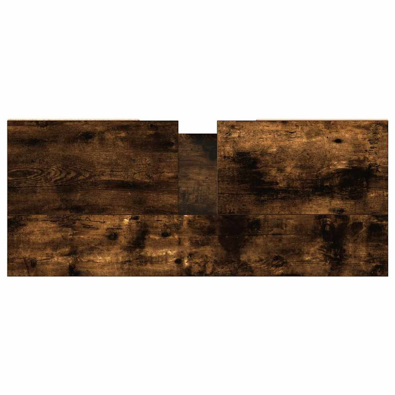 vidaXL füstös tölgy színű szerelt fa fürdőszobaszekrény 80x33x60 cm