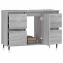 vidaXL szürke sonoma színű szerelt fa mosdószekrény 80 x 33 x 60 cm