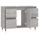 vidaXL szürke sonoma színű szerelt fa mosdószekrény 80 x 33 x 60 cm