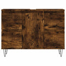 vidaXL füstös tölgy színű szerelt fa fürdőszobaszekrény 80x33x60 cm