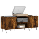 vidaXL füstös tölgy színű szerelt fa hanglemezszekrény 121x38x48 cm