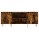 vidaXL füstös tölgy színű szerelt fa hanglemezszekrény 121x38x48 cm