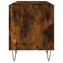 vidaXL füstös tölgy színű szerelt fa hanglemezszekrény 121x38x48 cm