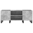 vidaXL betonszürke szerelt fa hanglemezszekrény 121x38x48 cm