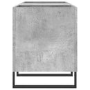 vidaXL betonszürke szerelt fa hanglemezszekrény 121x38x48 cm