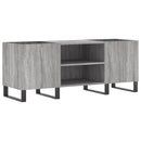 vidaXL szürke sonoma színű szerelt fa hanglemezszekrény 121x38x48 cm