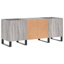vidaXL szürke sonoma színű szerelt fa hanglemezszekrény 121x38x48 cm