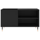 vidaXL fekete szerelt fa hanglemezszekrény 85x38x48 cm