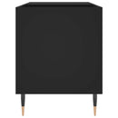 vidaXL fekete szerelt fa hanglemezszekrény 85x38x48 cm