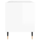 vidaXL magasfényű fehér szerelt fa hanglemezszekrény 85x38x48 cm