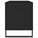 vidaXL fekete szerelt fa hanglemezszekrény 85x38x48 cm