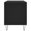 vidaXL fekete szerelt fa hanglemezszekrény 100 x 38 x 48 cm