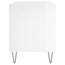 vidaXL magasfényű fehér szerelt fa hanglemezszekrény 100 x 38 x 48 cm