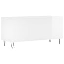 vidaXL magasfényű fehér szerelt fa hanglemezszekrény 100 x 38 x 48 cm