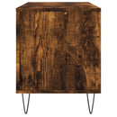 vidaXL füstös tölgy színű szerelt fa hanglemezszekrény 100x38x48 cm