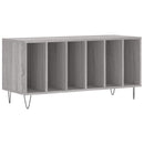 vidaXL szürke sonoma színű szerelt fa hanglemezszekrény 100x38x48 cm