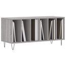 vidaXL szürke sonoma színű szerelt fa hanglemezszekrény 100x38x48 cm