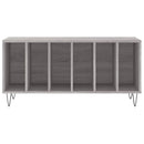 vidaXL szürke sonoma színű szerelt fa hanglemezszekrény 100x38x48 cm