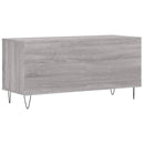 vidaXL szürke sonoma színű szerelt fa hanglemezszekrény 100x38x48 cm