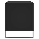 vidaXL fekete szerelt fa hanglemezszekrény 100 x 38 x 48 cm