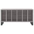 vidaXL szürke sonoma színű szerelt fa hanglemezszekrény 100x38x48 cm