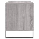 vidaXL szürke sonoma színű szerelt fa hanglemezszekrény 100x38x48 cm