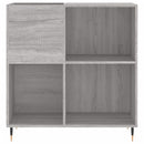 vidaXL szürke sonoma színű szerelt fa hanglemezszekrény 84,5x38x89 cm