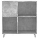 vidaXL betonszürke szerelt fa hanglemezszekrény 84,5 x 38 x 89 cm