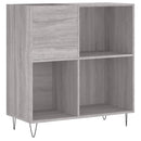 vidaXL szürke sonoma színű szerelt fa hanglemezszekrény 84,5x38x89 cm
