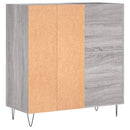vidaXL szürke sonoma színű szerelt fa hanglemezszekrény 84,5x38x89 cm