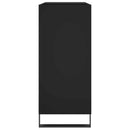 vidaXL fekete szerelt fa hanglemezszekrény 84,5 x 38 x 89 cm