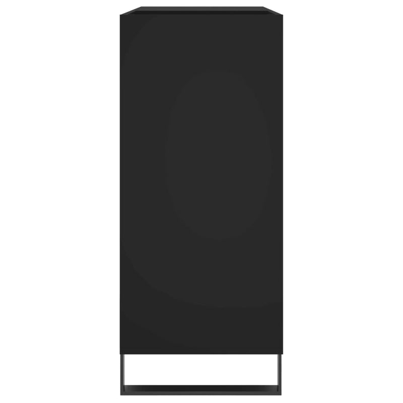 vidaXL fekete szerelt fa hanglemezszekrény 84,5 x 38 x 89 cm