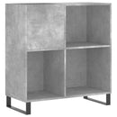 vidaXL betonszürke szerelt fa hanglemezszekrény 84,5 x 38 x 89 cm