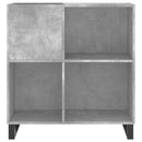 vidaXL betonszürke szerelt fa hanglemezszekrény 84,5 x 38 x 89 cm