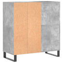 vidaXL betonszürke szerelt fa hanglemezszekrény 84,5 x 38 x 89 cm