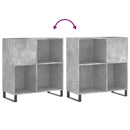 vidaXL betonszürke szerelt fa hanglemezszekrény 84,5 x 38 x 89 cm