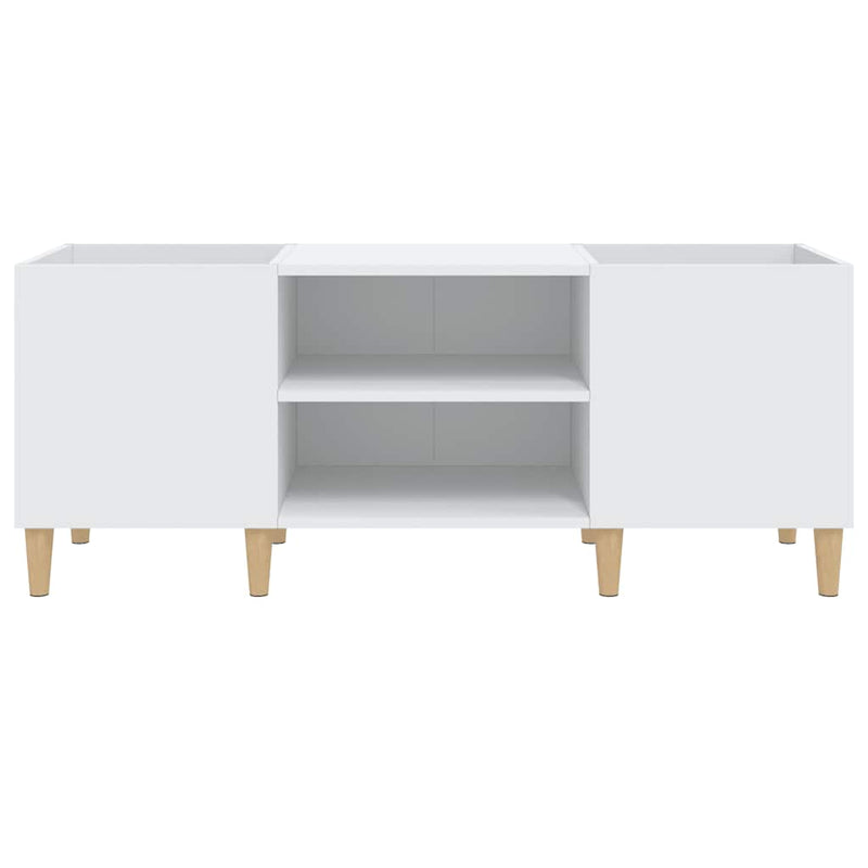 vidaXL fehér, rétegelt lemezszekrény 121 x 38 x 48 cm, fa textúra