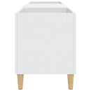 vidaXL fehér, rétegelt lemezszekrény 121 x 38 x 48 cm, fa textúra